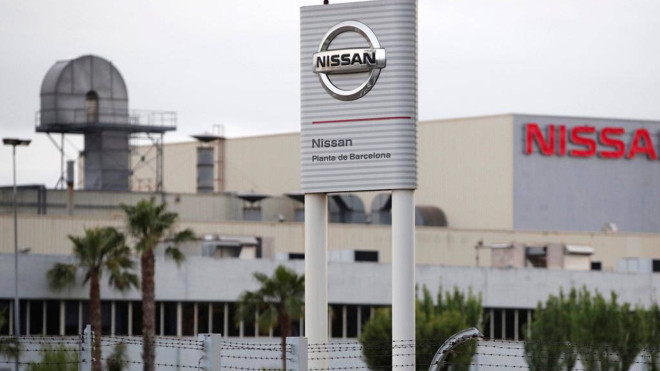 Cartel a la entrada de los antiguos terrenos de Nissan en Barcelona / EFE