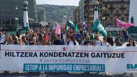 Marcha de ELA en Donostia contra la siniestralidad laboral / CV