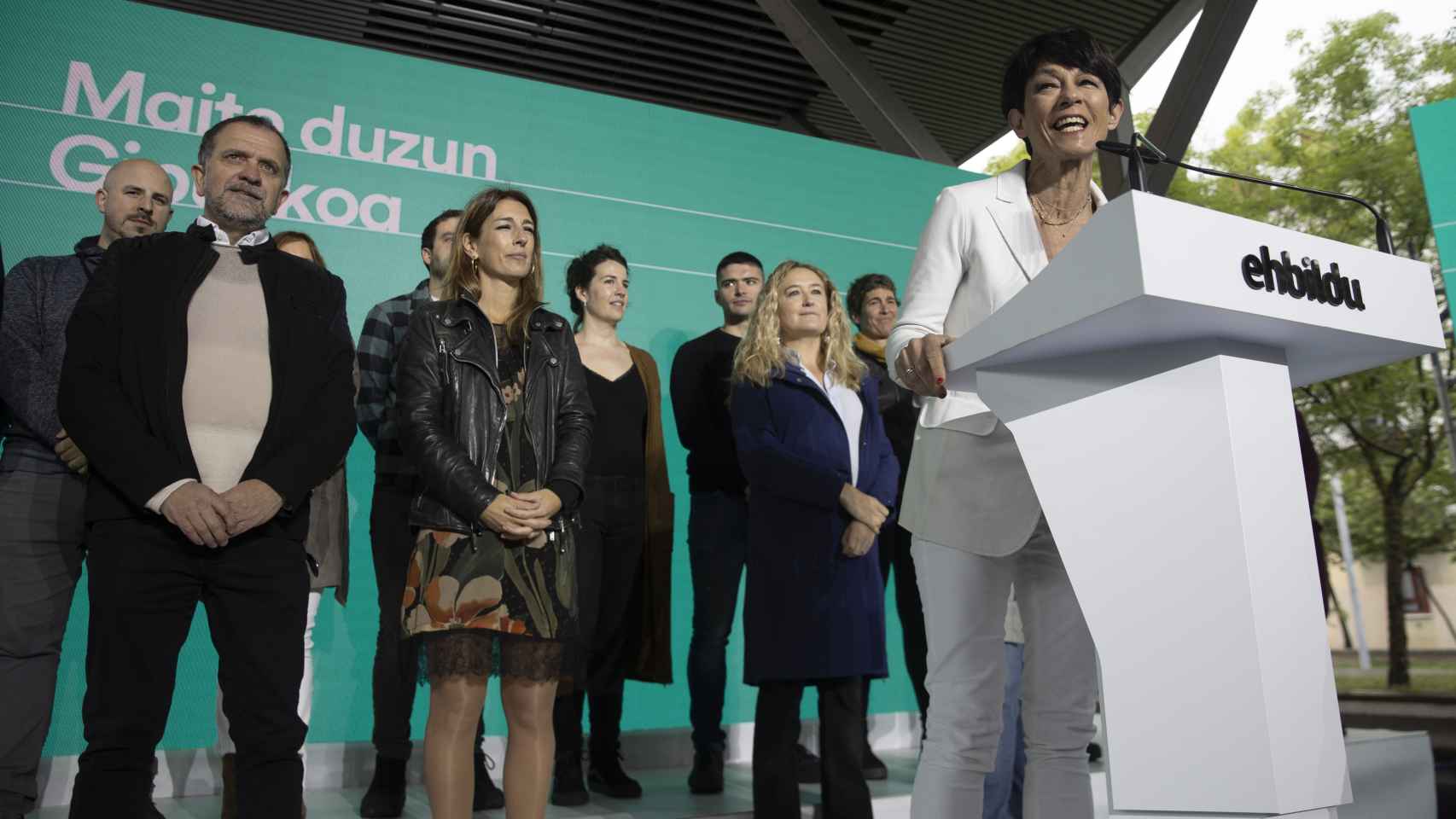 La candidata a la diputación de Gipuzkoa, Maddalen Iriarte, durante un acto electoral / Javier Etxezarreta - EFE
