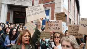 Protesta de trabajadores de Osakidetza, que representa en torno a un tercio de todo el empleo del sector sanitario en Euskadi / CV