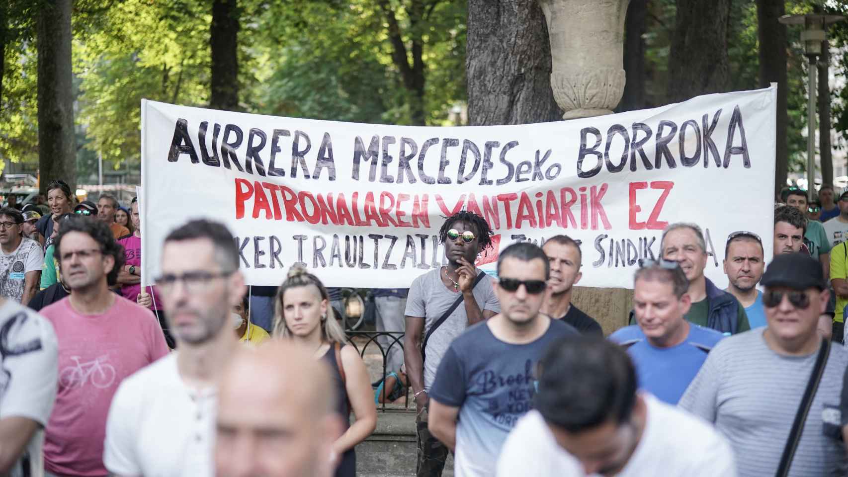 Movilización de trabajadores de Mercedes Vitoria durante las huelgas por el convenio / EP