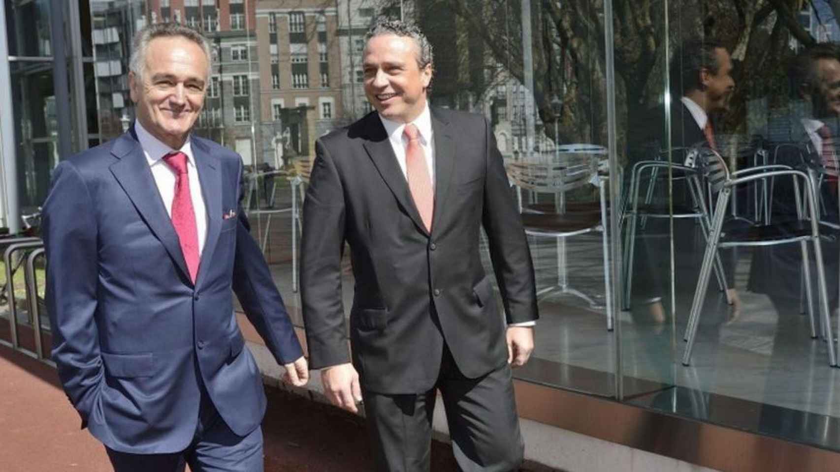 Los máximos responsables de CIE Automotive, Antón Pradera y Jesús María Herrera
