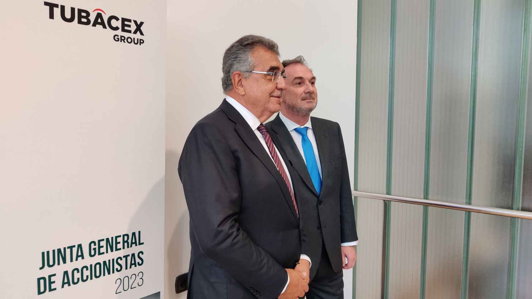 Francisco Javier García Sanz y Jesús Esmorís, máximos responsables de Tubacex / EP