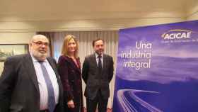 El expresidente de Acicae, José Esmorís, junto con otros representantes de Acicae en Bilbao / EUROPA PRESS