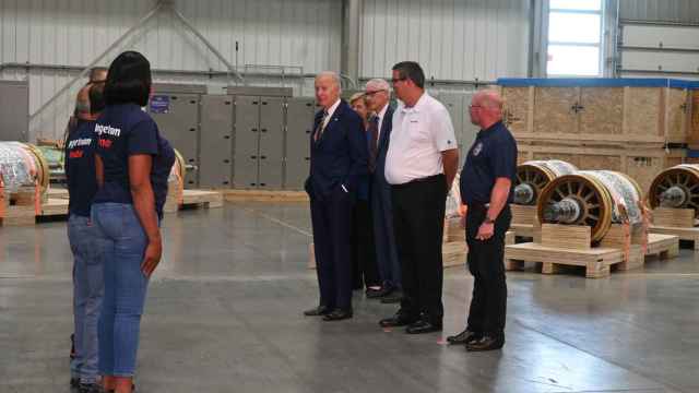 Joe Biden en su visita a la planta de Ingeteam en Estados Unidos / INGETEAM