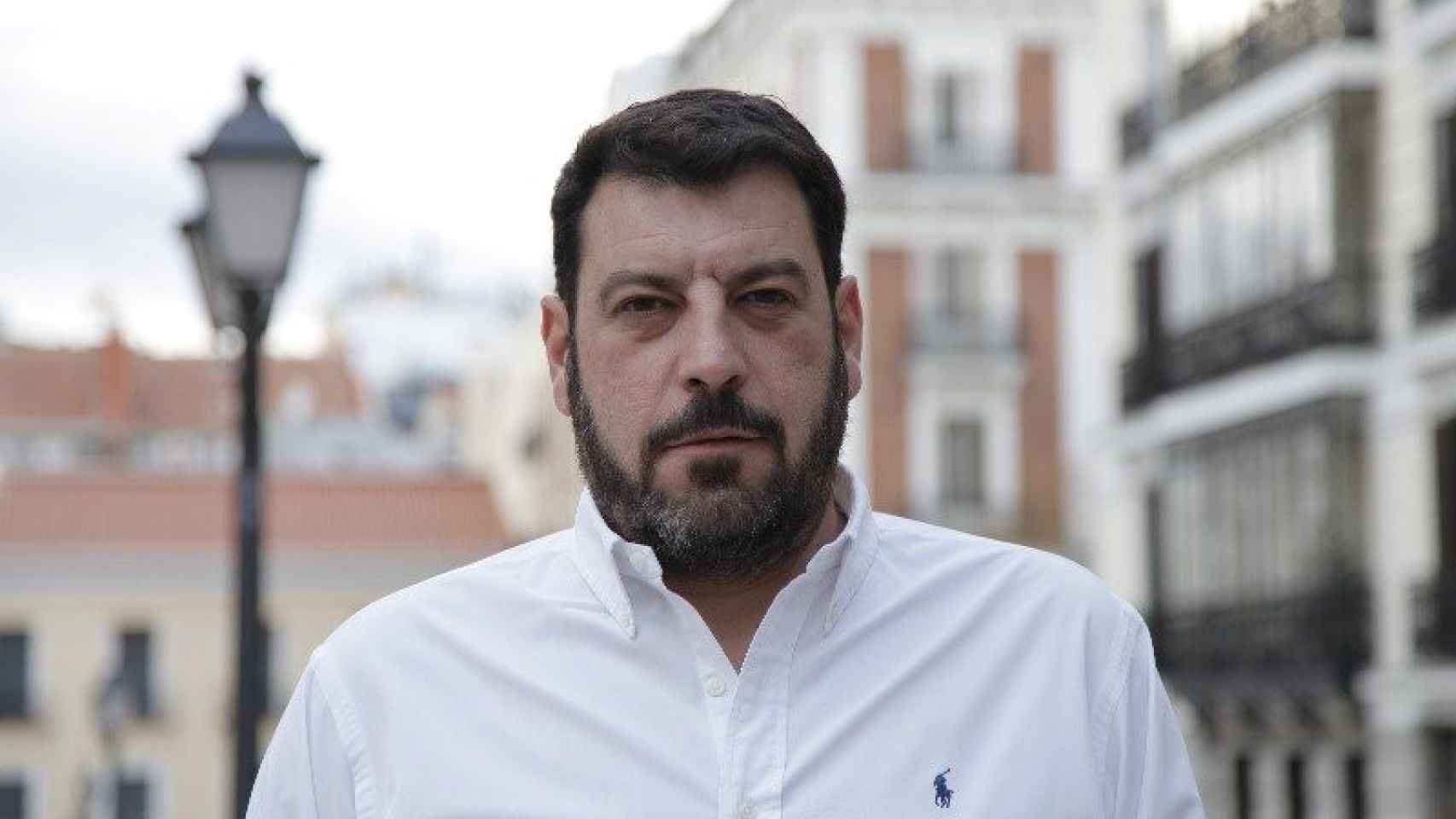 El escritor Santiago Díaz en Madrid.