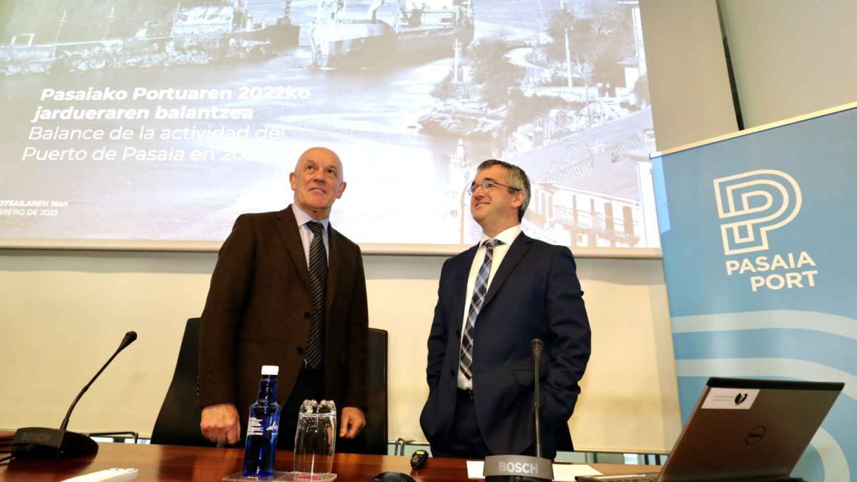 Joakin Telleria y David Candelario, máximos responsables de la Autoridad Portuaria de Pasaia / CV