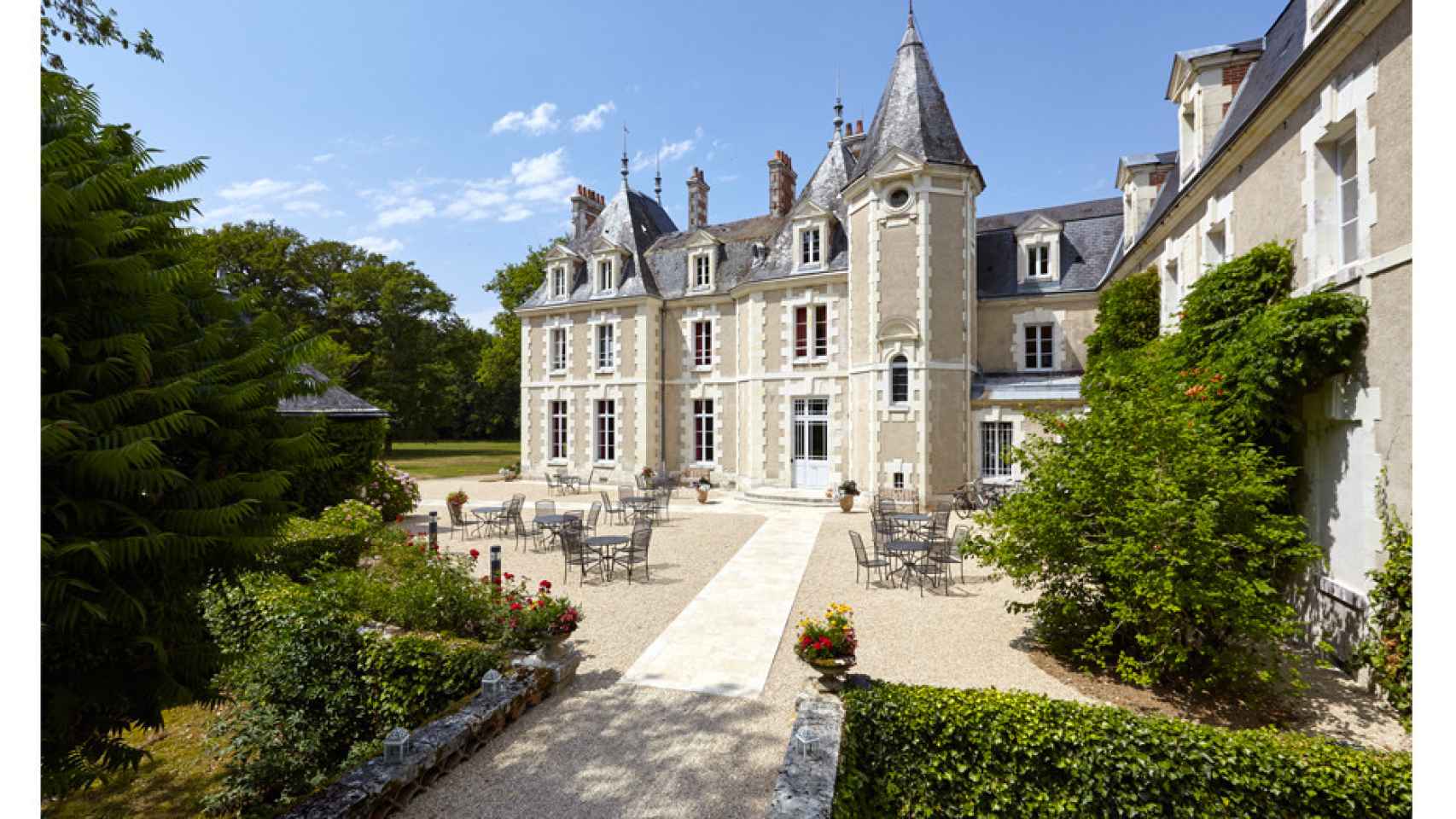 Un hotel-castillo en Francia.