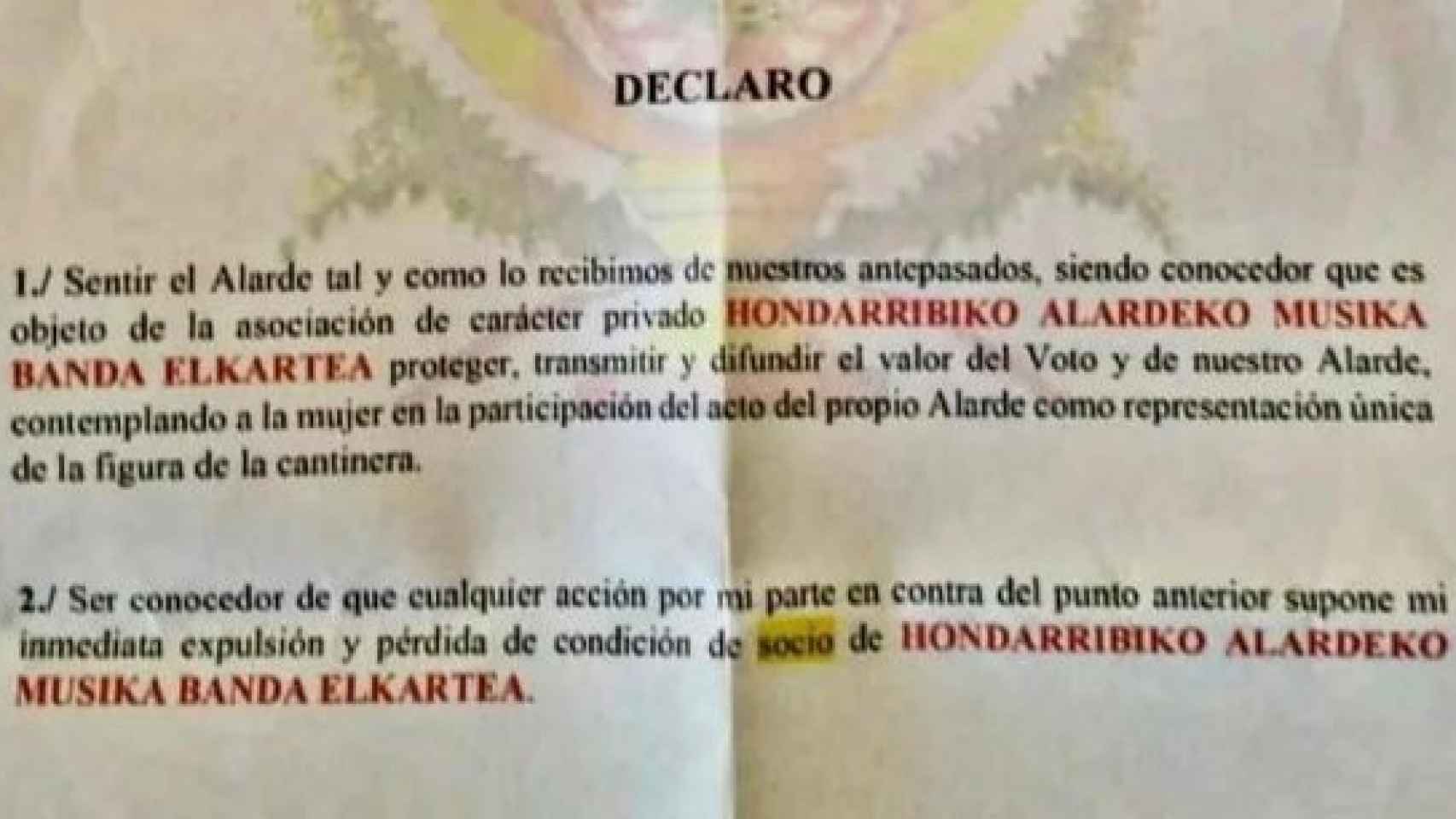 Documento a firmar/Ayuntamiento de Hondarribia