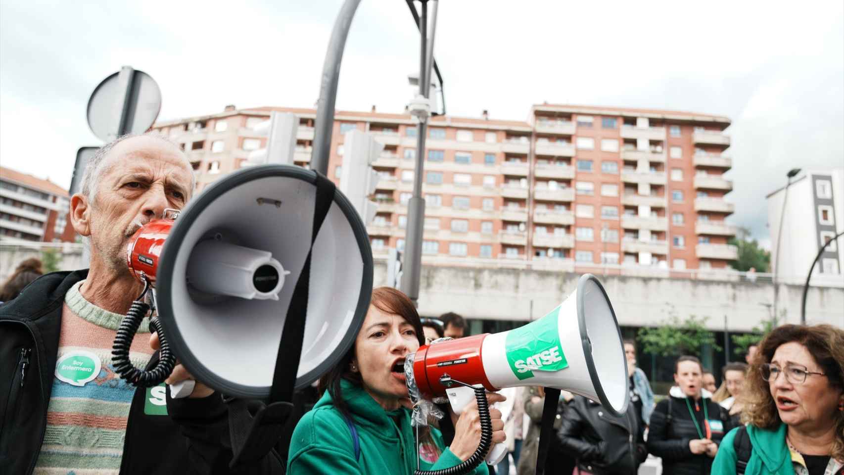 Manifestación de trabajadores de Osakidetza el pasado 18 de mayo /EuropaPress