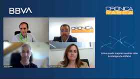 Imagen de la mesa sobre Inteligencia Artificial organizada por Crónica Vasca y BBVA.