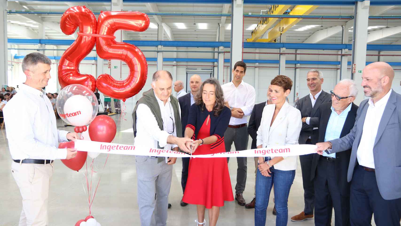 Celebración del vigésimo quinto aniversario de la fábrica de Ingeteam en Sesma.