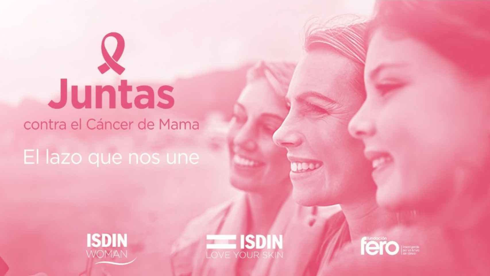 ISDIN colabora en la lucha contra el cáncer de mama con la Fundación FERO en la campaña 'JUNTAS'