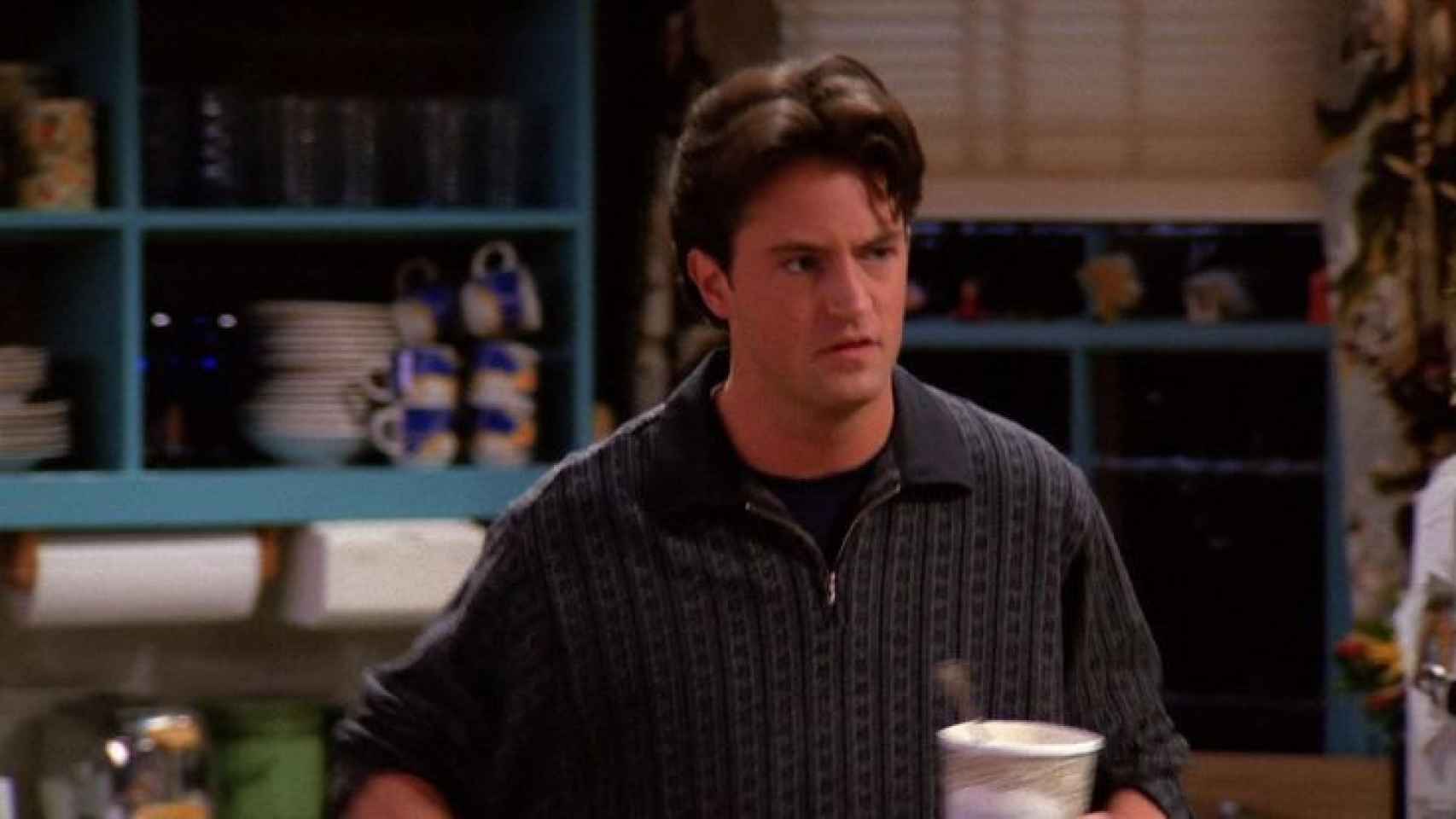 El actor ,Matthew Perry (Chandler) en un momento de 'Friends'.