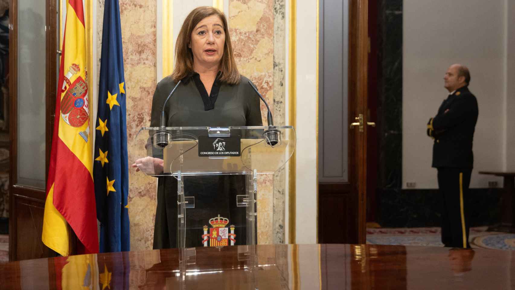 La presidenta del Congreso de los Diputados, Francina Armengol (PSOE) anuncia el pleno de investidura de Pedro Sánchez / Eduardo Parra - Europa Pres