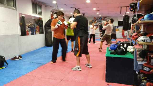 Entrenamiento de boxeo en Esport Rogent / P. A.