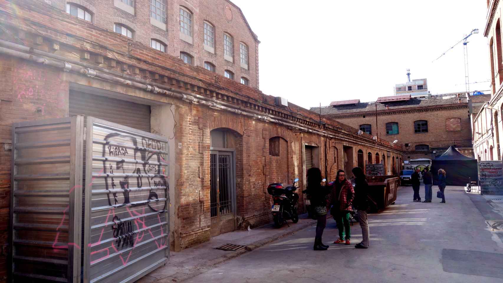 Una de las zonas del recinto de Can Batlló, que albergará los archivos de Barcelona / DGM