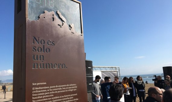 Monumento a las personas muertas en el Mediterráneo / PA