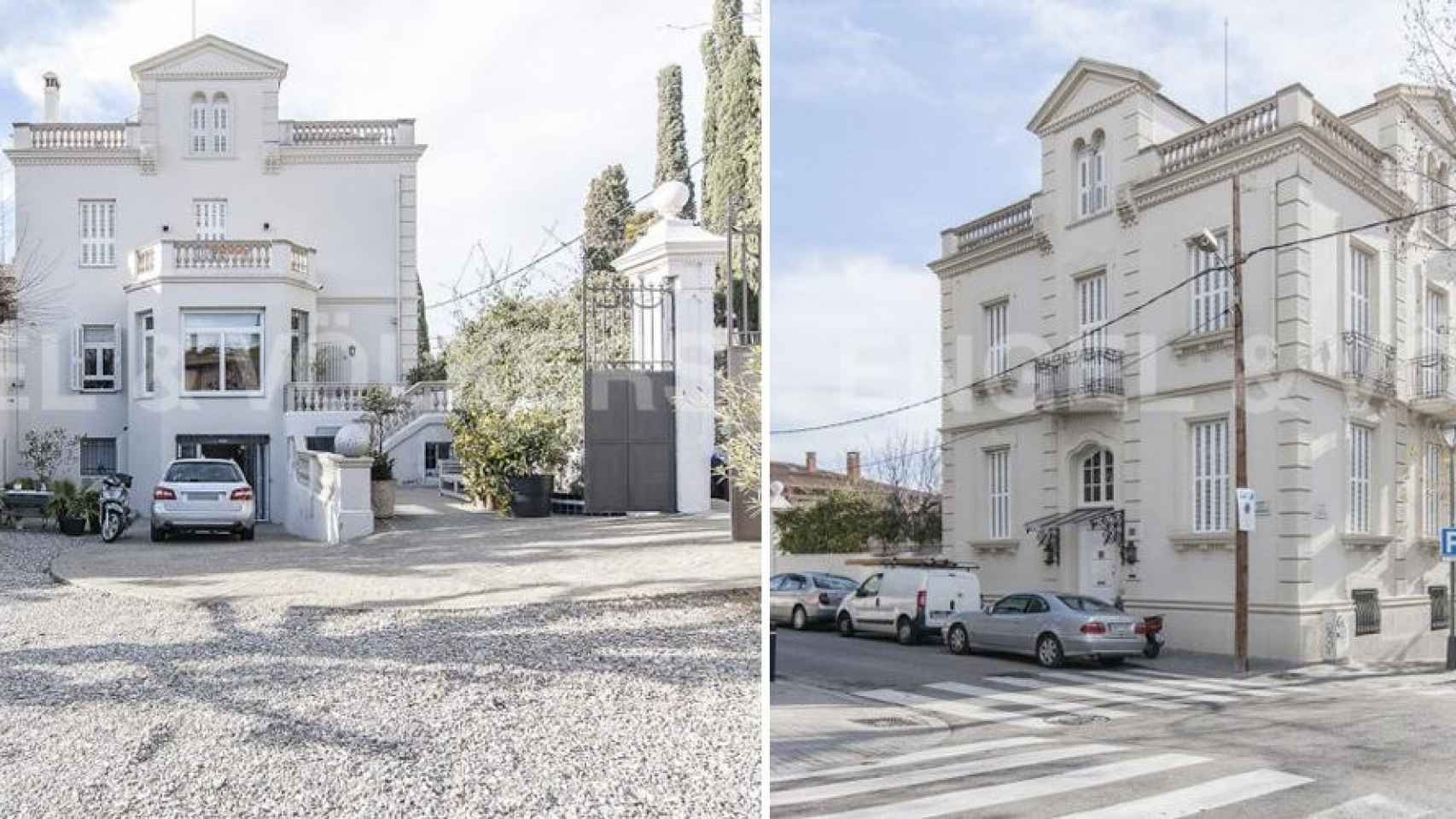Exterior de la mansión de la familia Cruyff en Barcelona /Web: E&V