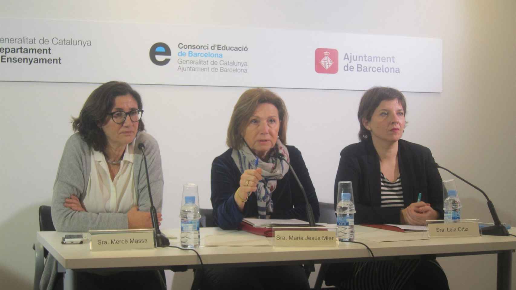 Mercè Massa, Maria Jesús Mier y Laia Ortiz / EUROPA PRESS