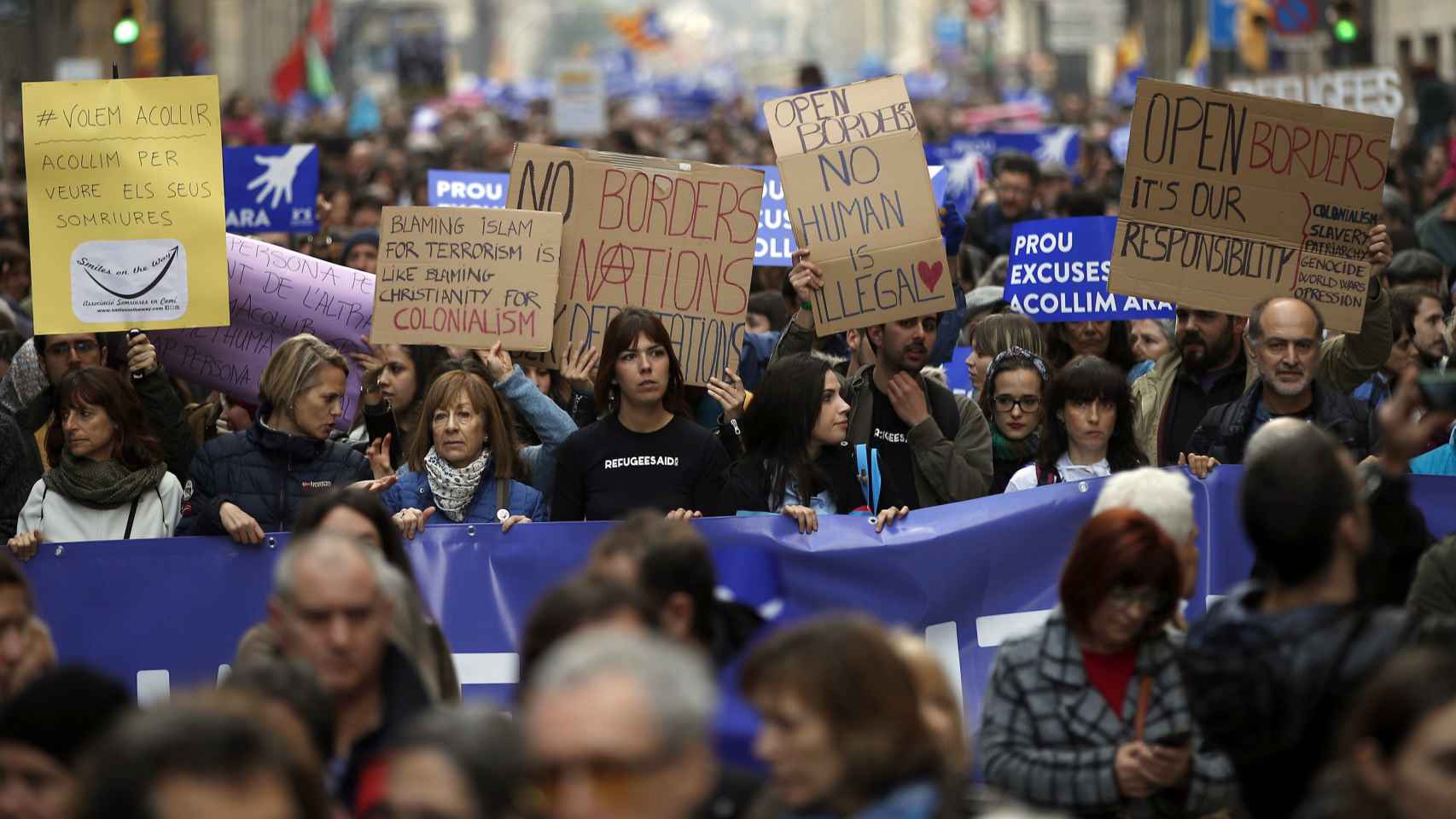 La marcha por la acogida de refugiados / Alberto Estévez