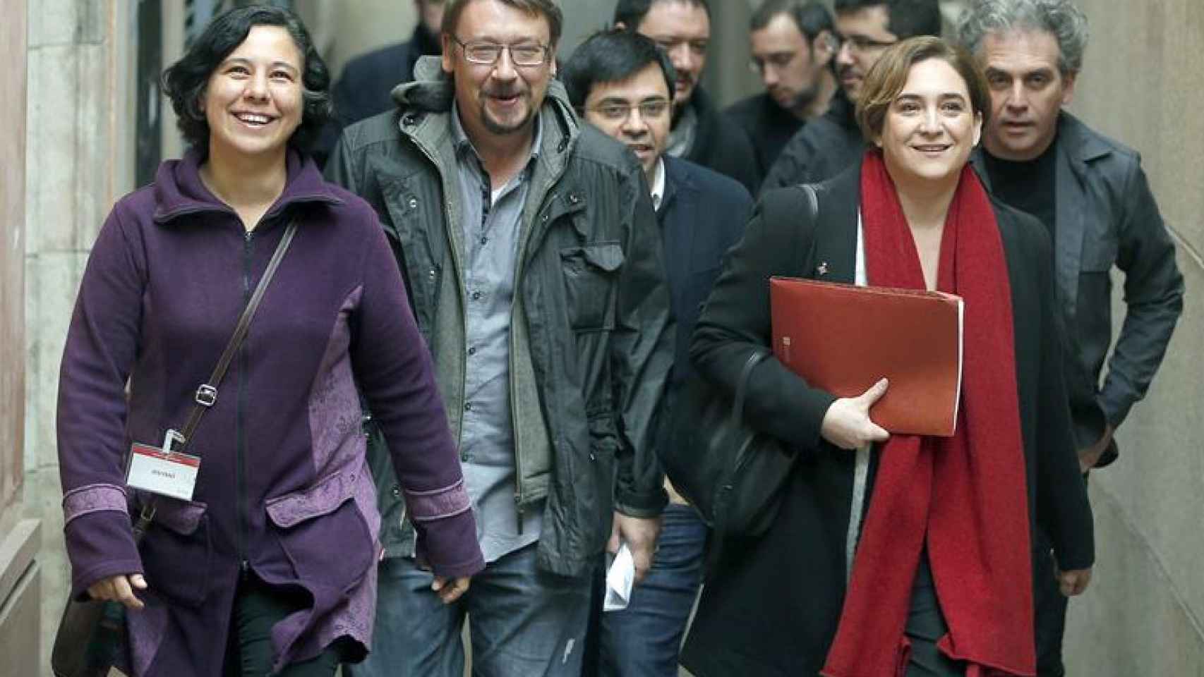 Ada Colau dirigiéndose a una rueda de prensa / EFE/Andreu Dalmau