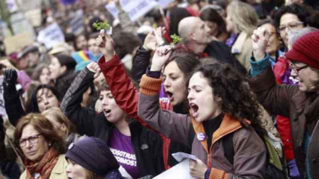 Manifestación en Barcelona a favor del derecho al aborto gratuito / EFE