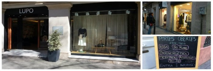 La nueva tienda de moda donde se situaba antiguamente la Llibreria Roquer, en Jardinets de Gràcia (izquierda) / A.M.