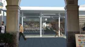 Recreación virtual del futuro Mercat de Sant Andreu / AJUNTAMENT DE BARCELONA