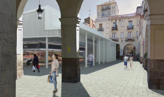Recreación virtual del futuro Mercat de Sant Andreu / AJUNTAMENT DE BARCELONA