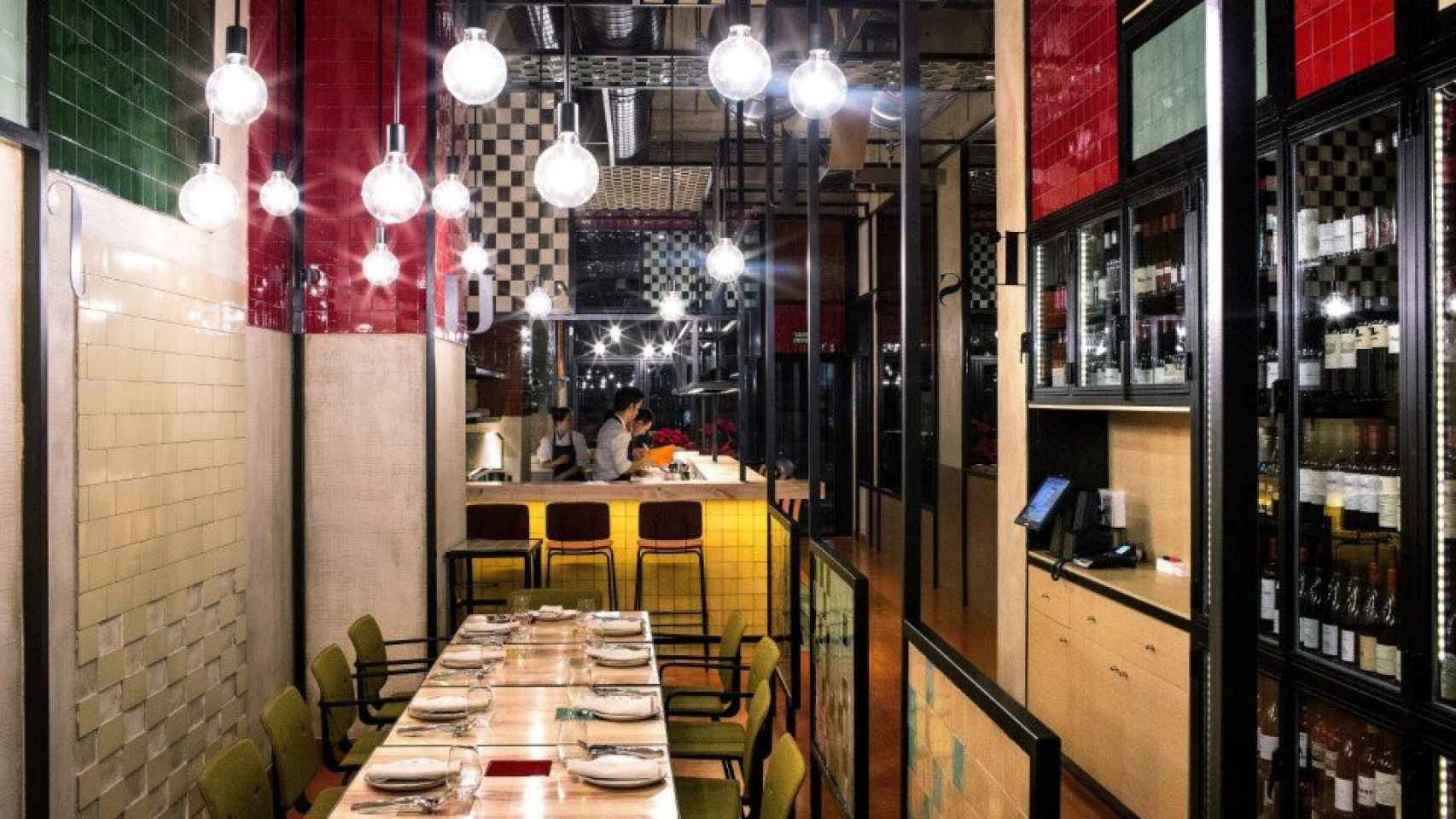Interior del Restaurante Disfrutar en Barcelona