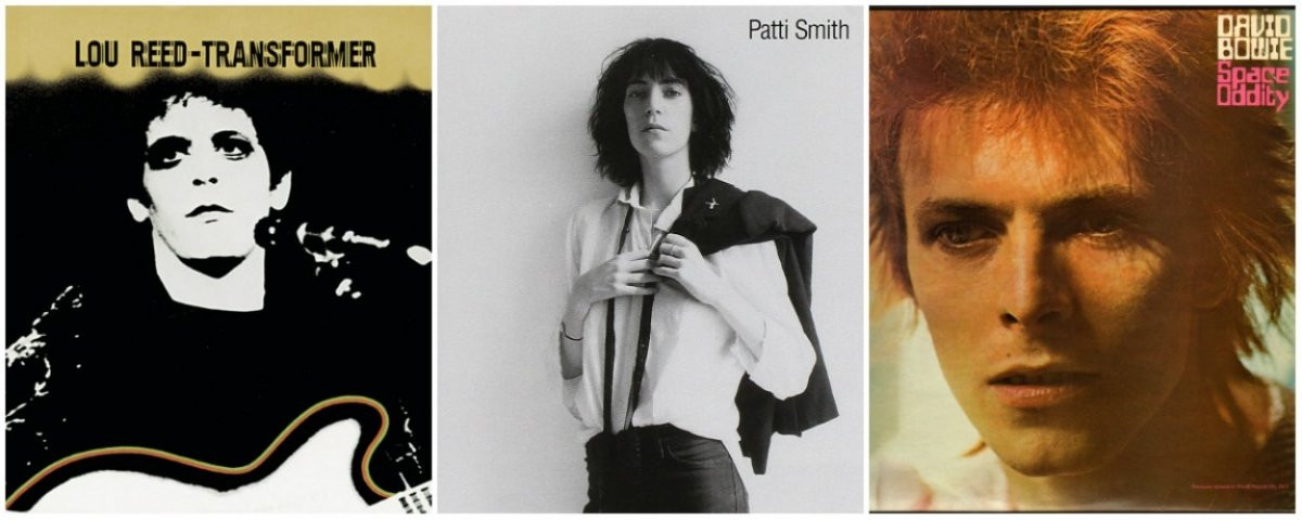 Lou Reed, Patty Smith y David Bowie