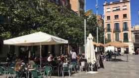 Una terraza de Barcelona, foco de conflicto entre restauradores y Colau los dos últimos años / XFDC