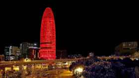 Vista nocturna de la Torre Agbar / EFE