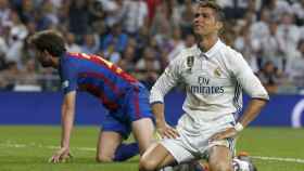 Cristiano Ronaldo en un momento del partido / EFE/Kiko Huesca