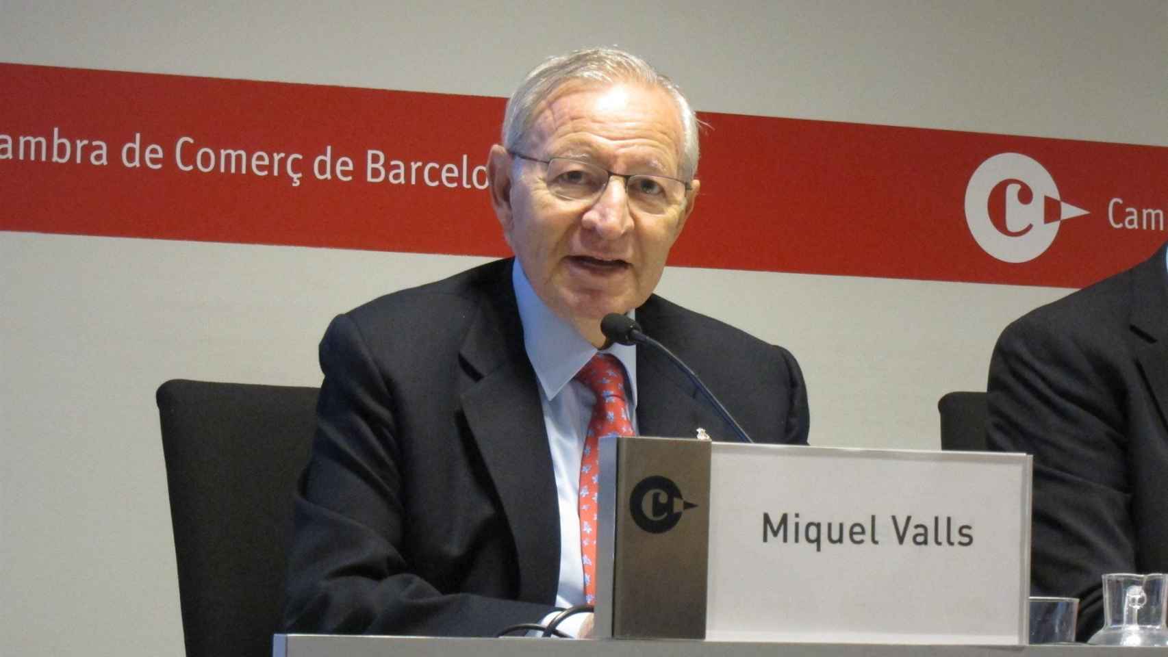 El presidente de la Cámara de Comercio de Barcelona, Miquel Valls / EUROPA PRESS