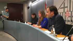 Los tenientes de alcalde Jaume Asens y Janet Sanz, en rueda de prensa / DGM