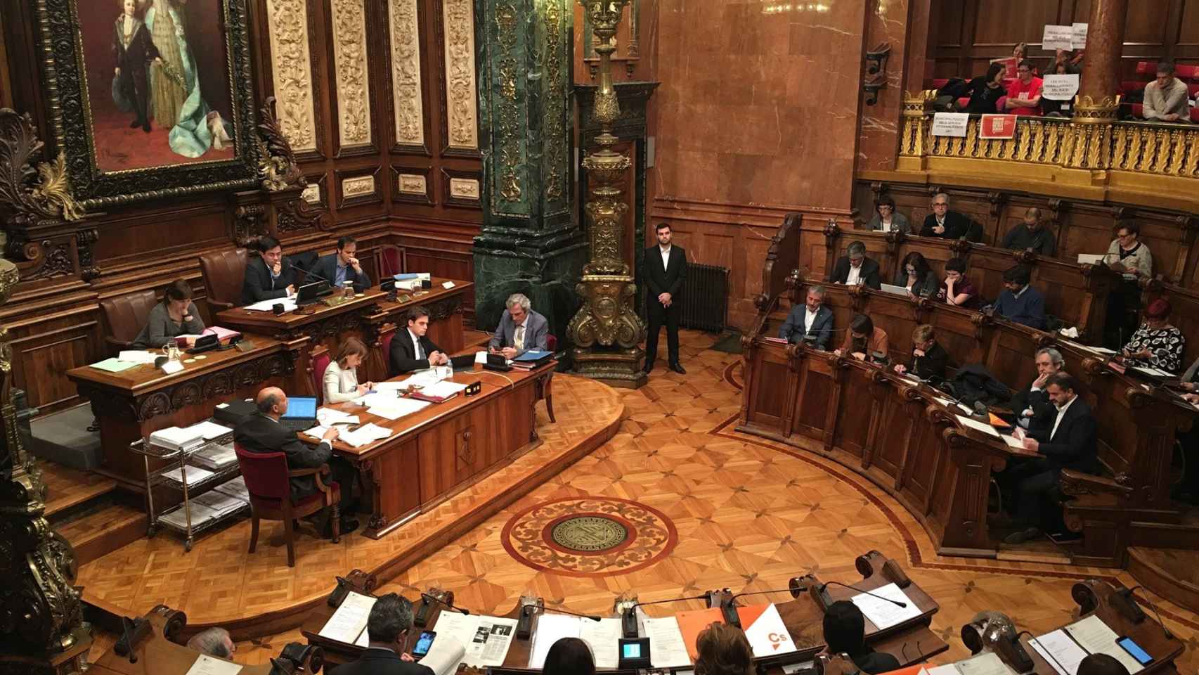 Imagen del pleno del Ayuntamiento de Barcelona / EP
