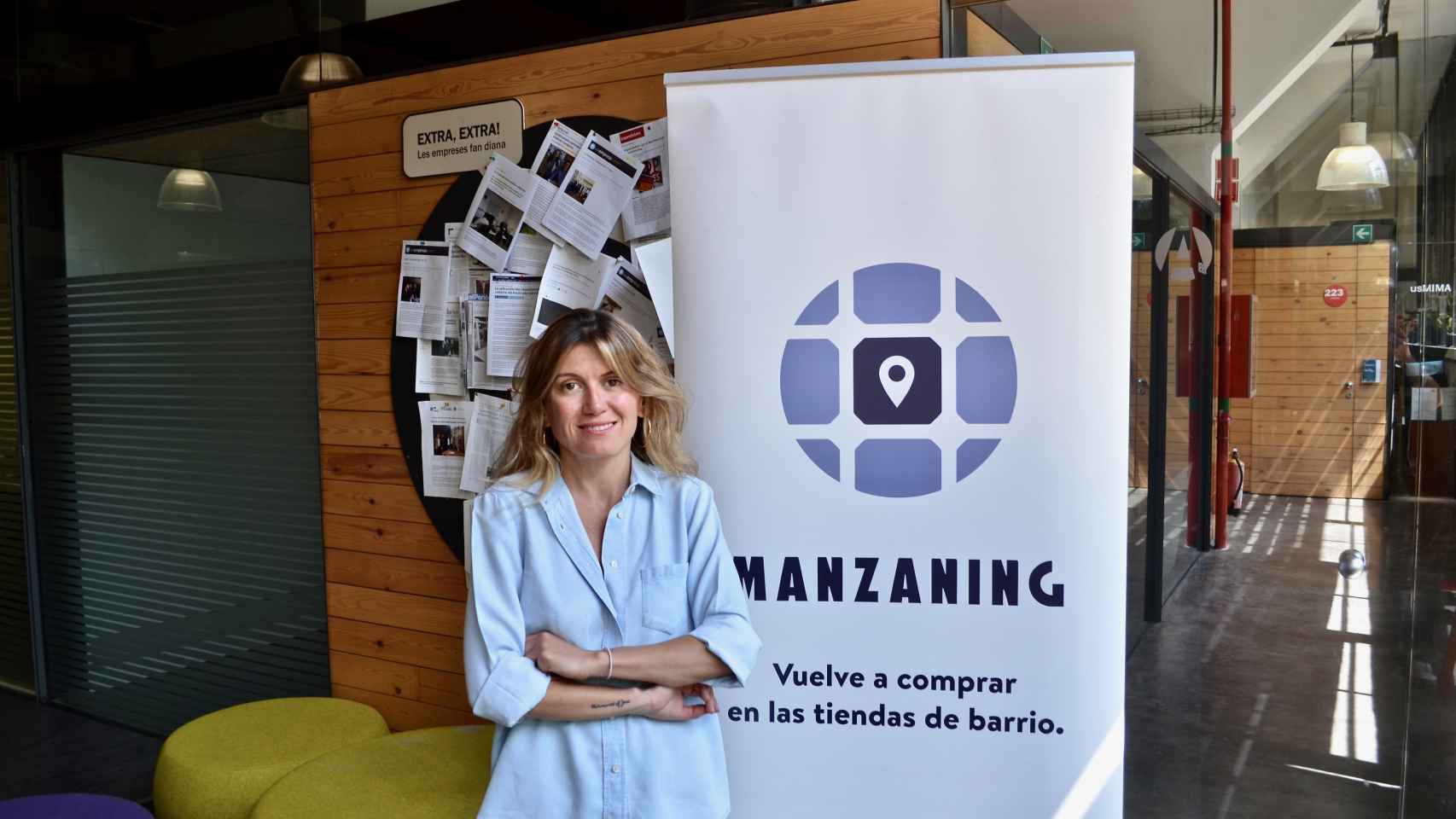 Eva Tomás, fundadora de Manzaning, en la incubadora de Glòries de Barcelona Activa / XFDC