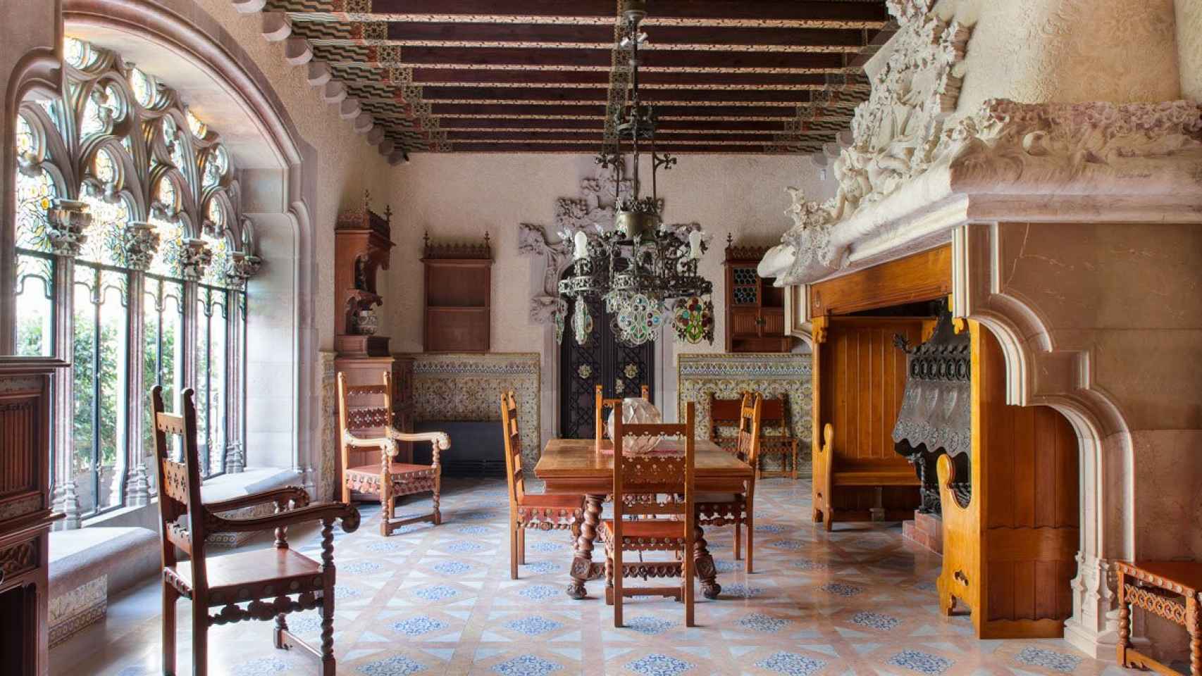 Interior de la Casa Amatller, donde se ha presentado la entidad 'Cases icòniques de Catalunya'