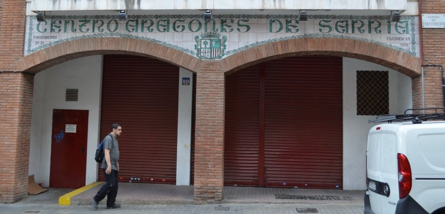 El Centro Aragonés de Sarrià, fundado en 1929, está en la calle Fontcuberta desde 1983 / XFDC