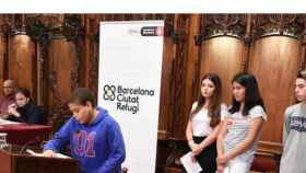 Alumnos en la XXII Audiència Pública de Nois i Noies de Barcelona / Ayuntamiento