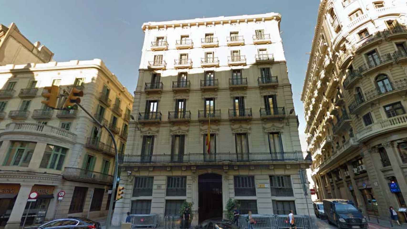 Edificio de la comisaría de de Via Laietana / Google Maps