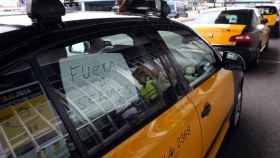 Taxis durante una huelga reciente / EFE