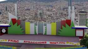 Recreación en 3D de Jordi Pérez- Homenaje al Parque de Atracciones Montjuïc (AcHus)