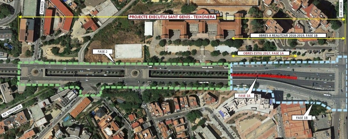 Mapa del tramo de la ampliación de la Ronda de Dalt / AJUNTAMENT DE BARCELONA