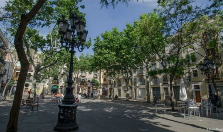 Plaza Osca, en el distrito de Sants-Montjuïc / AYUNTAMIENTO DE BARCELONA
