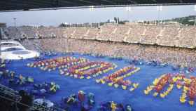 El 'HOLA' que saludó al mundo durante los Juegos Olímpicos de Barcelona / Fundació Barcelona Olímpica