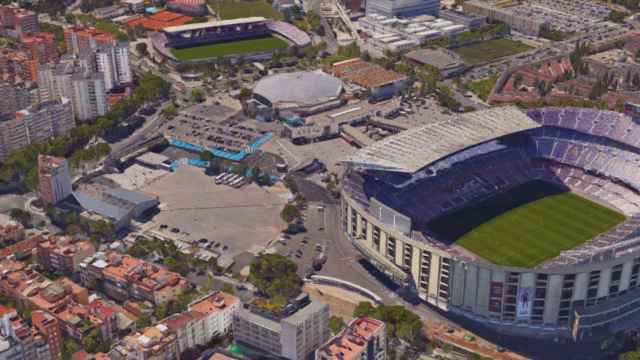 Exteriores del Camp Nou / Google Maps