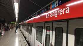 Convoy de metro en la parada de La Sagrera / DGM